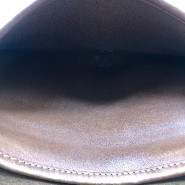 Vintage 1980'S Coach Old Coach Turnlock Shoulder Bag, Made in USA genuine leather brown type Vintage Second Hand