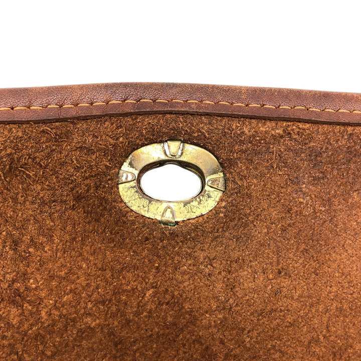 Vintage 1980'S Coach Old Coach Turnlock Shoulder Bag, Made in USA genuine leather brown type Vintage Second Hand