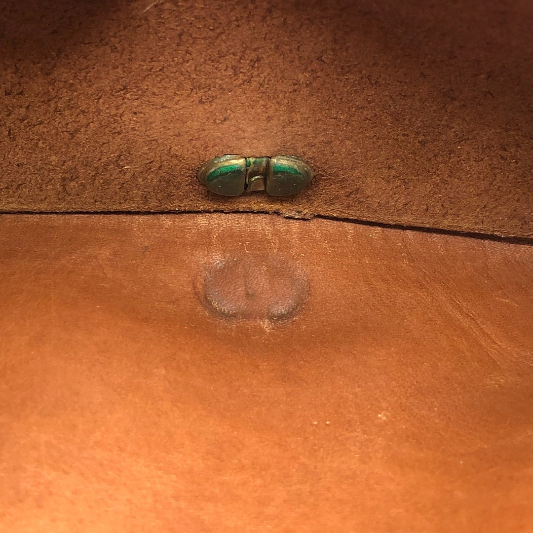 Vintage 1980'S Coach Old Coach Turnlock Shoulder Bag, Made in USA genuine leather brown type Vintage Second Hand