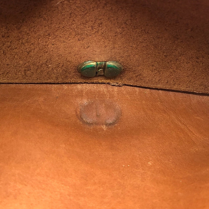 Vintage 1980'S Coach Old Coach Turnlock Shoulder Bag, Made in USA genuine leather brown type Vintage Second Hand