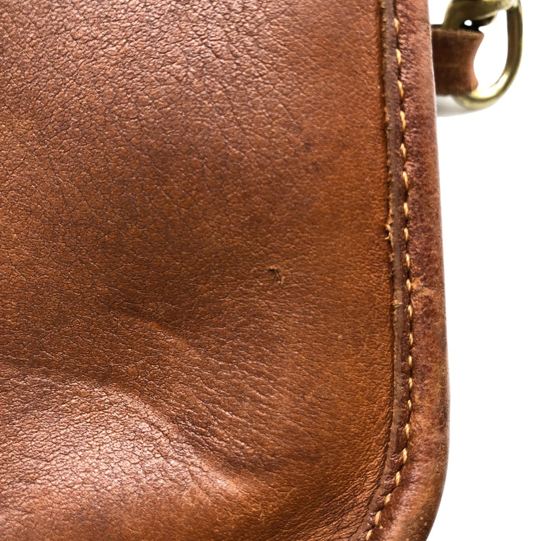 Vintage 1980'S Coach Old Coach Turnlock Shoulder Bag, Made in USA genuine leather brown type Vintage Second Hand