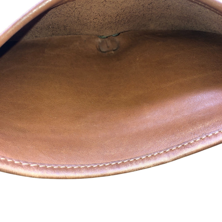 Vintage 1980'S Coach Old Coach Turnlock Shoulder Bag, Made in USA genuine leather brown type Vintage Second Hand