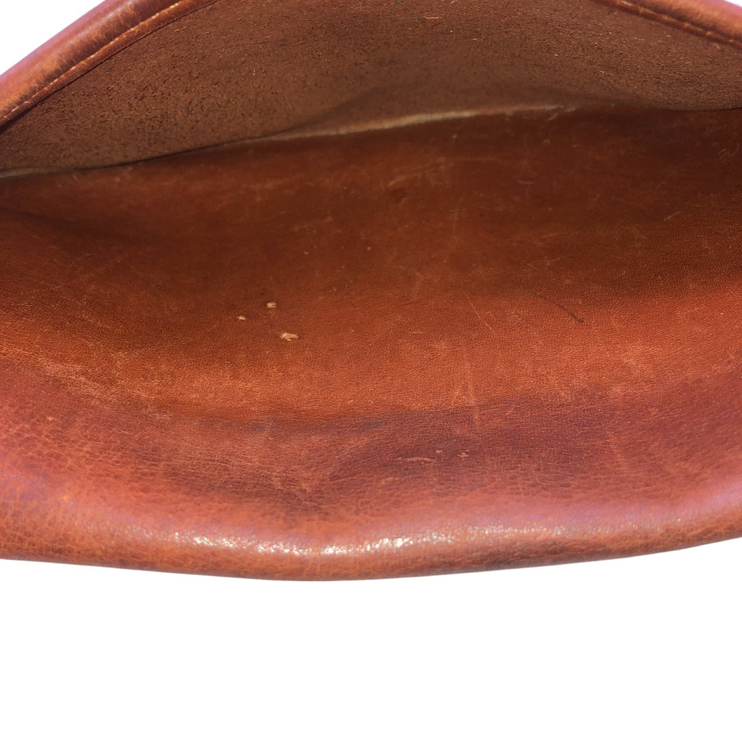 Vintage 1980'S Coach Old Coach Turnlock Shoulder Bag, Made in USA genuine leather brown type Vintage Second Hand