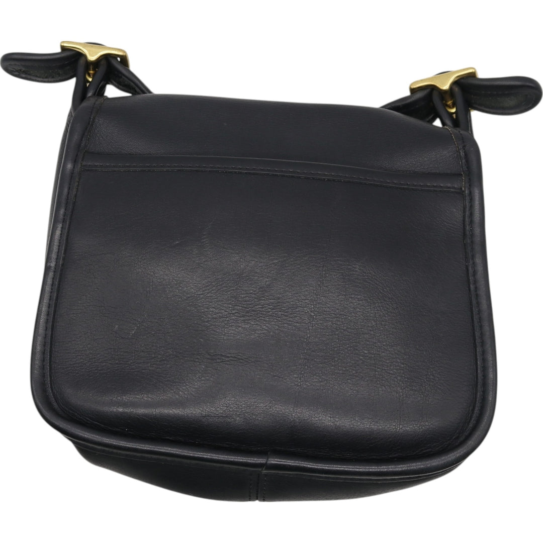 90'S Coach Old Coach Turnlock Shoulder Bag, Vintage, Made in USA genuine leather black type Vintage Second Hand