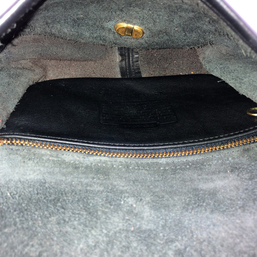 90'S Coach Old Coach Turnlock Shoulder Bag, Vintage, Made in USA genuine leather black type Vintage Second Hand