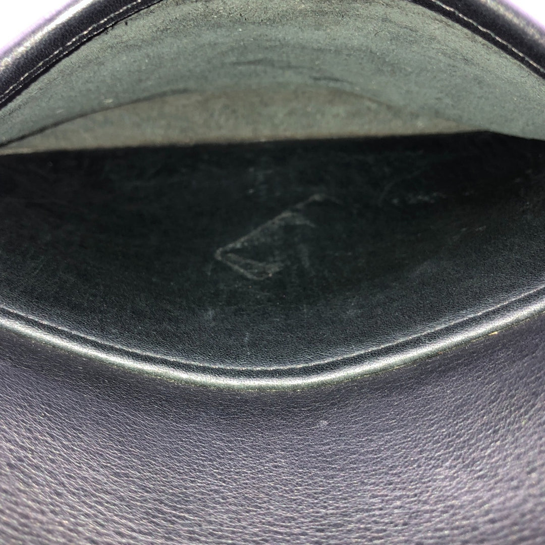 90'S Coach Old Coach Turnlock Shoulder Bag, Vintage, Made in USA genuine leather black type Vintage Second Hand