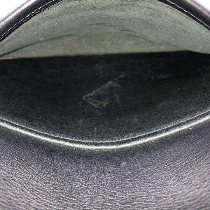 90'S Coach Old Coach Turnlock Shoulder Bag, Vintage, Made in USA genuine leather black type Vintage Second Hand