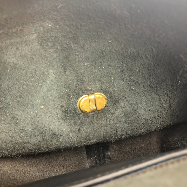 90'S Coach Old Coach Turnlock Shoulder Bag, Vintage, Made in USA genuine leather black type Vintage Second Hand