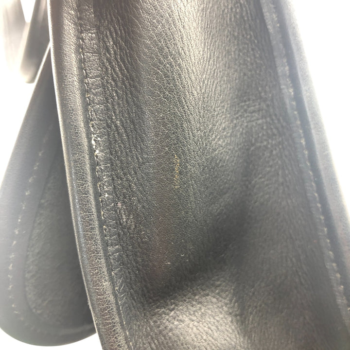 90'S Coach Old Coach Turnlock Shoulder Bag, Vintage, Made in USA genuine leather black type Vintage Second Hand