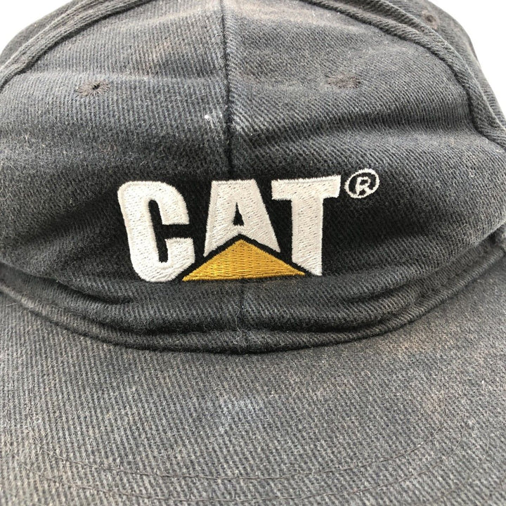 CAT Caterpillar Advertising Trucker Cap Baseball Cap Free Size unknown black type Vintage Second Hand