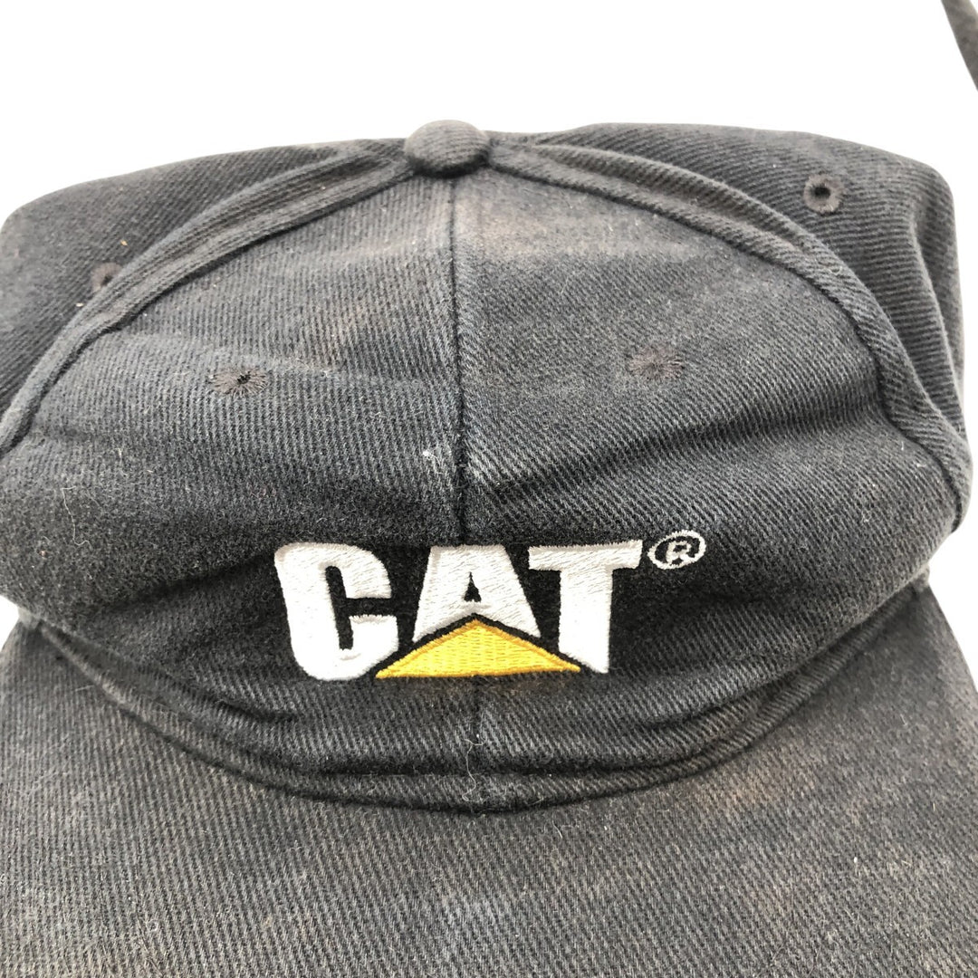 CAT Caterpillar Advertising Trucker Cap Baseball Cap Free Size unknown black type Vintage Second Hand