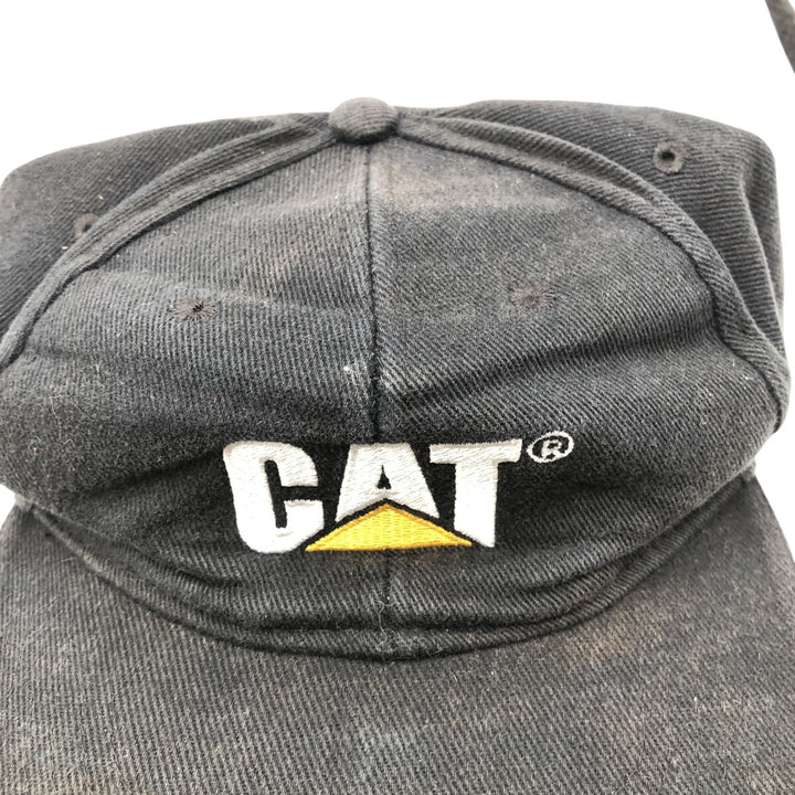 CAT Caterpillar Advertising Trucker Cap Baseball Cap Free Size unknown black type Vintage Second Hand