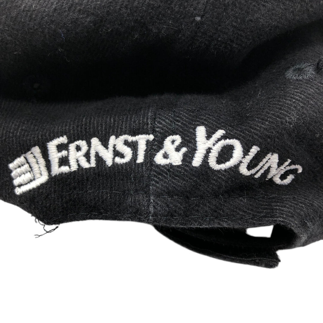 ERNST AND YOUNG Advertising Baseball Cap Free Size cotton black type Vintage Second Hand