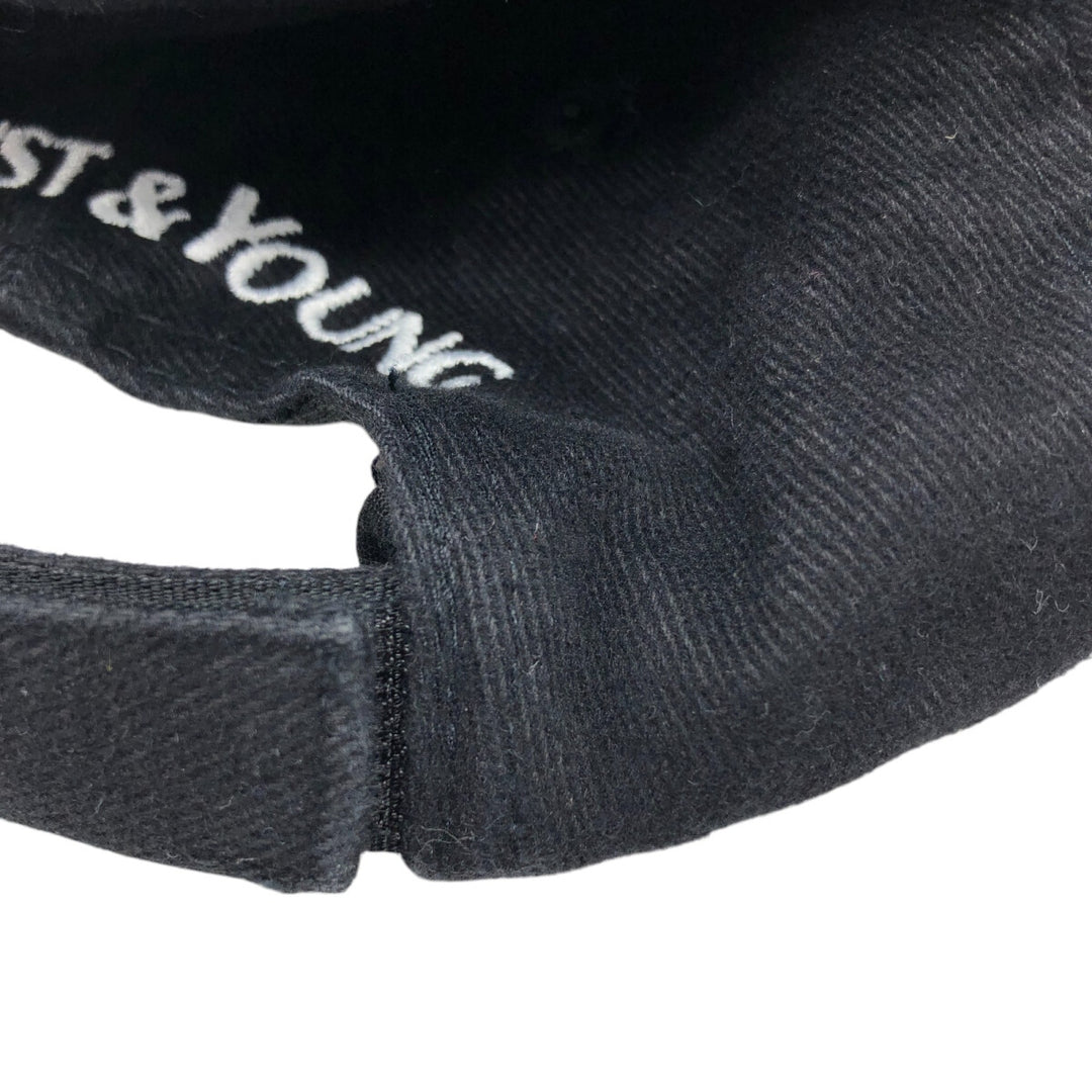 ERNST AND YOUNG Advertising Baseball Cap Free Size cotton black type Vintage Second Hand