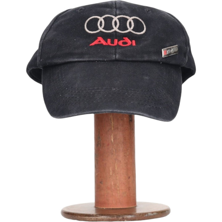 AUDI Audi badge advertising baseball cap, one size fits all unclear black type Vintage Second Hand