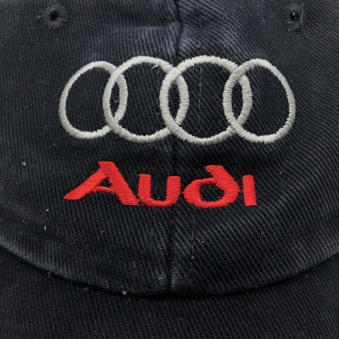 AUDI Audi badge advertising baseball cap, one size fits all unclear black type Vintage Second Hand