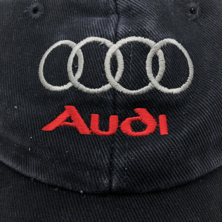 AUDI Audi badge advertising baseball cap, one size fits all unclear black type Vintage Second Hand