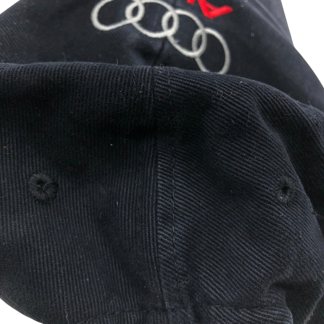 AUDI Audi badge advertising baseball cap, one size fits all unclear black type Vintage Second Hand