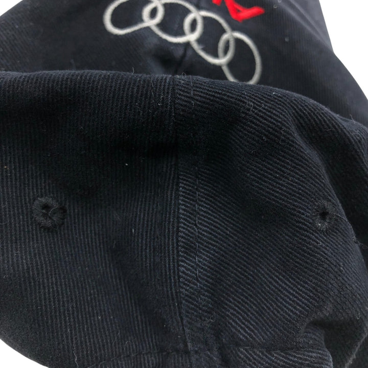 AUDI Audi badge advertising baseball cap, one size fits all unclear black type Vintage Second Hand