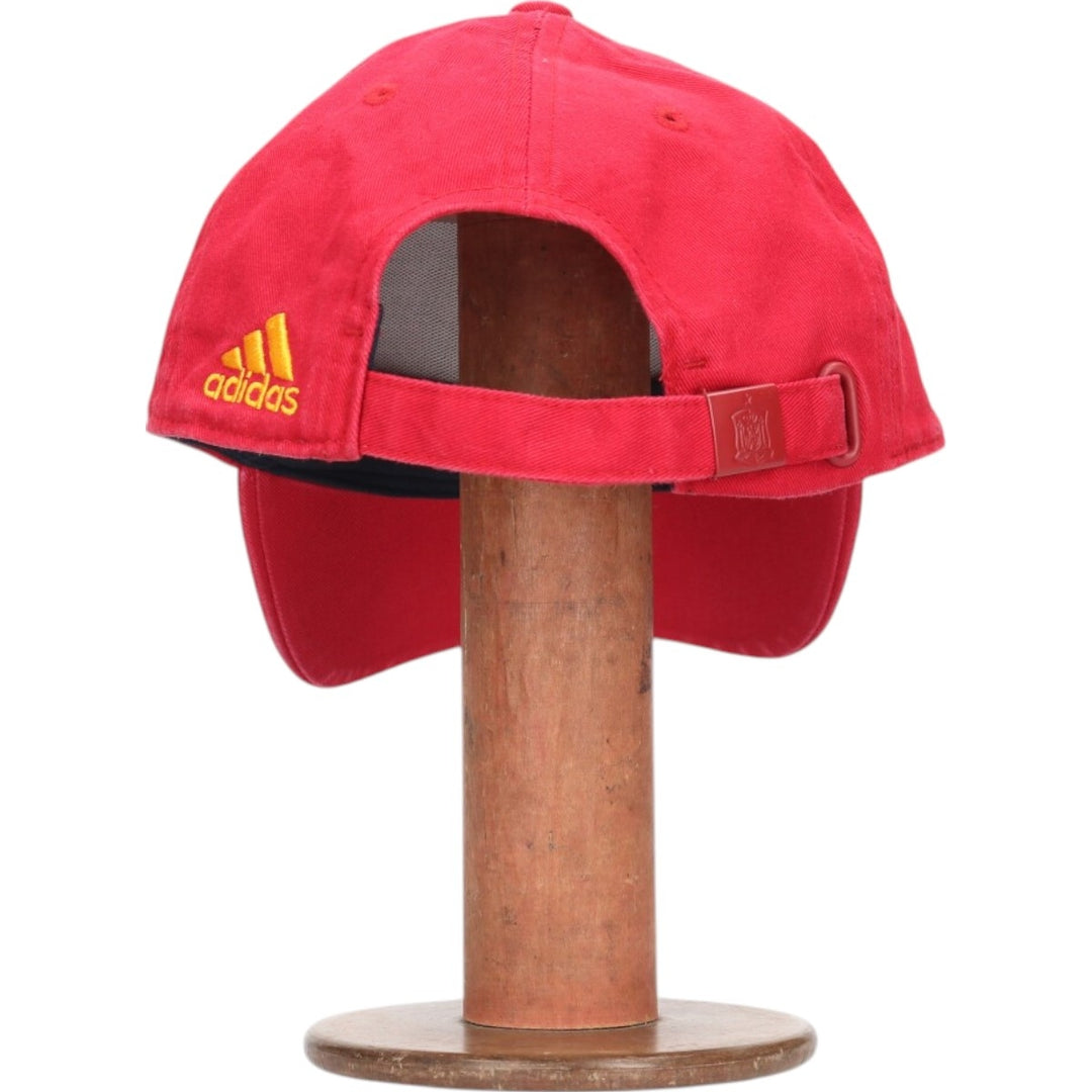 Adidas Spain national baseball cap, one size fits all polyester red type Vintage Second Hand