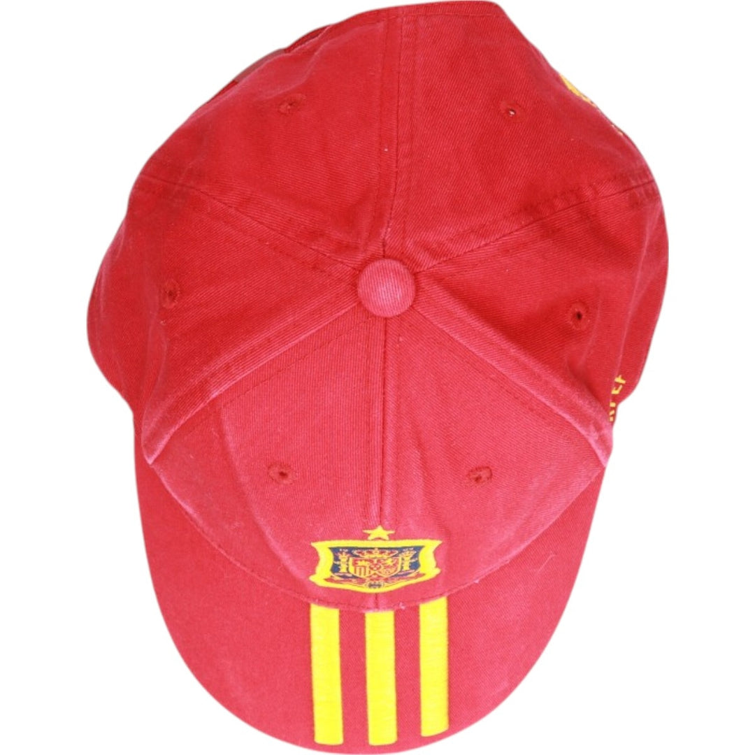 Adidas Spain national baseball cap, one size fits all polyester red type Vintage Second Hand