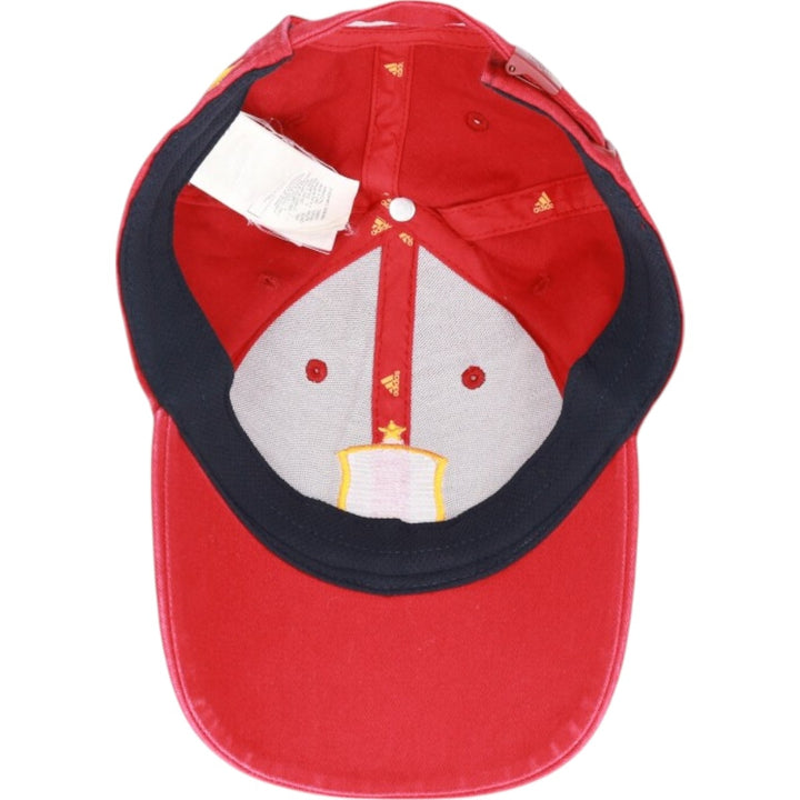 Adidas Spain national baseball cap, one size fits all polyester red type Vintage Second Hand