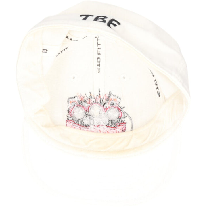 00'S FLEX FIT Flexfit Baseball Cap (One Size Fits All) acrylic white type Vintage Second Hand