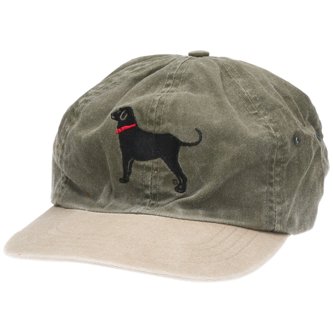 90'S BLACK DOG BRAND Two-tone Baseball Cap Free Size Vintage /gaa004268