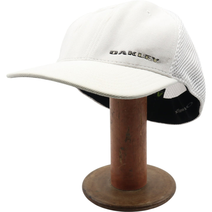 Oakley A-FLEX Baseball Cap Free Size polyester white type Vintage Second Hand
