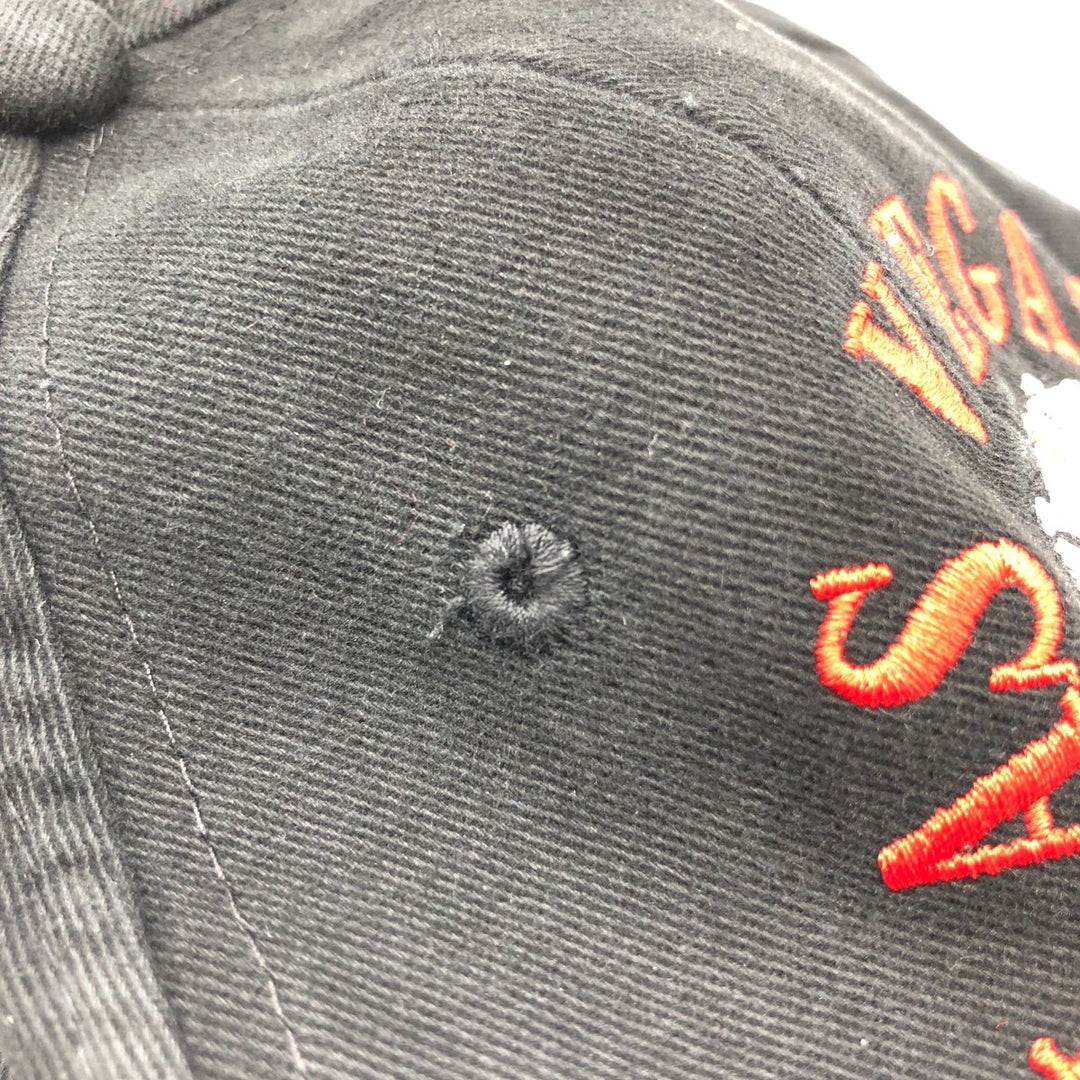 SNC LAS VEGAS Baseball Cap Free Size cotton black type Vintage Second Hand