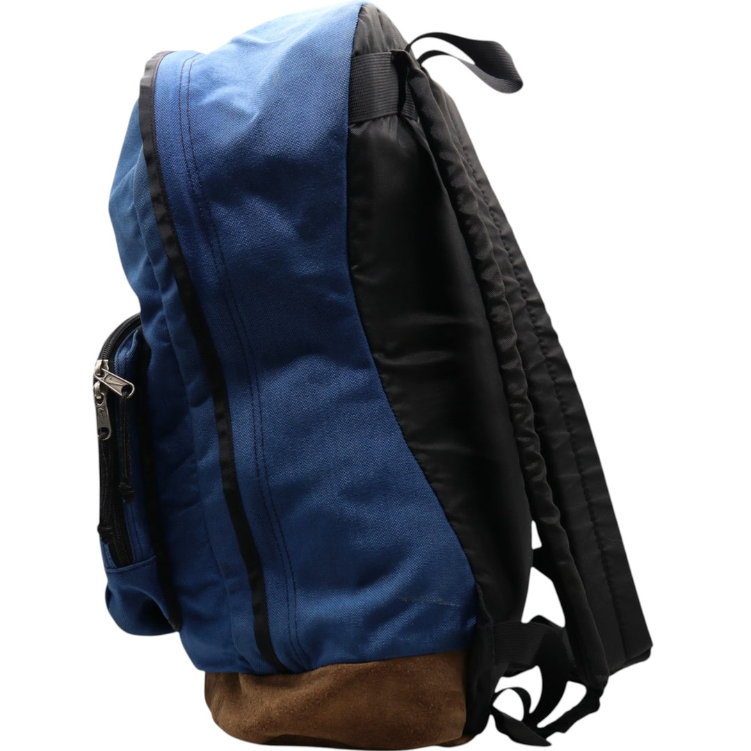 90'S Nike Bottom Leather Backpack Vintage Nylon blue type Vintage Second Hand