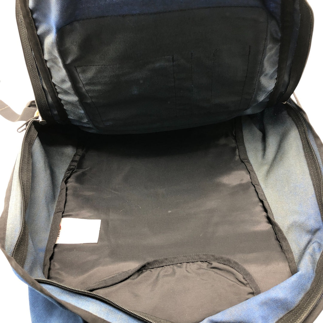 90'S Nike Bottom Leather Backpack Vintage Nylon blue type Vintage Second Hand