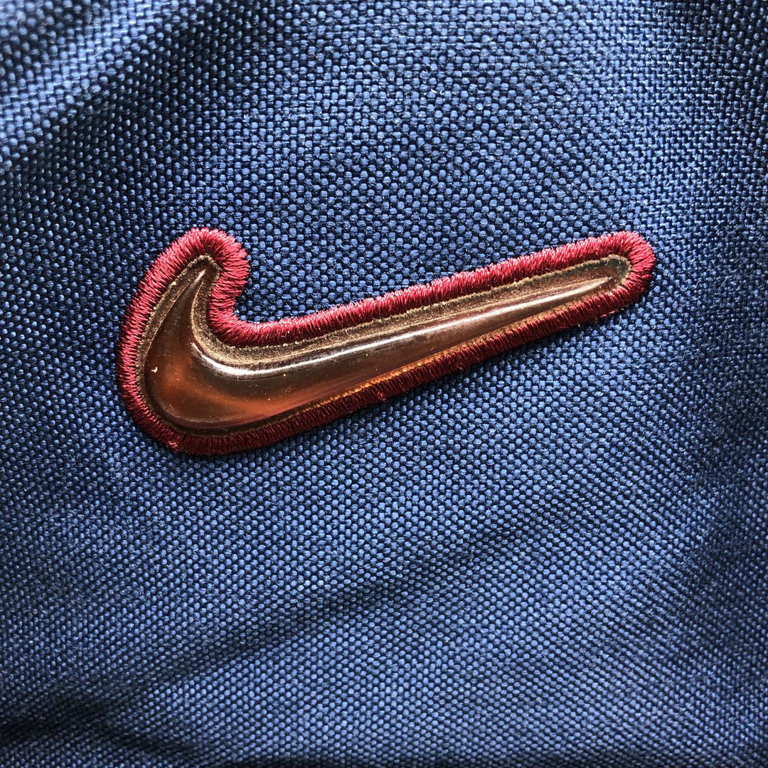 90'S Nike Bottom Leather Backpack Vintage Nylon blue type Vintage Second Hand