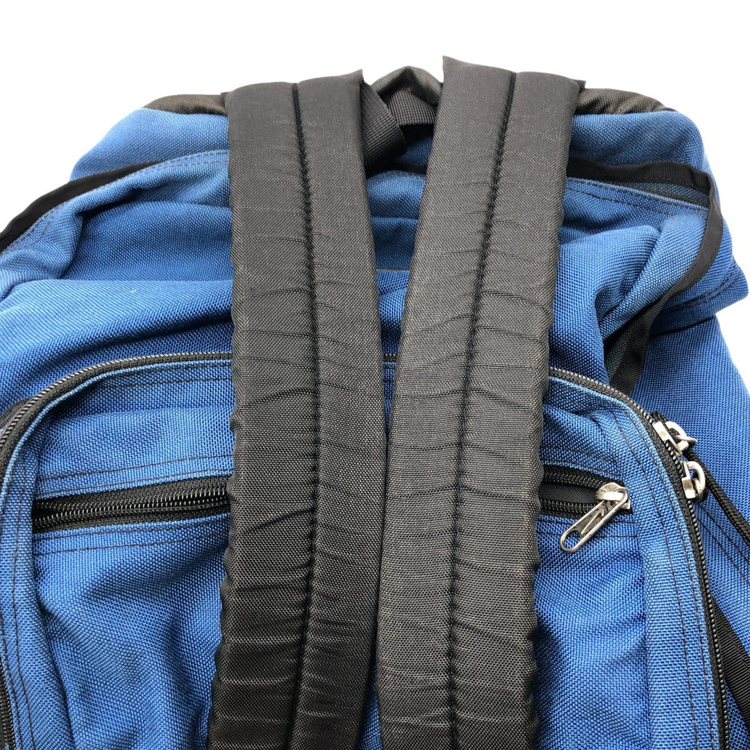 90'S Nike Bottom Leather Backpack Vintage Nylon blue type Vintage Second Hand