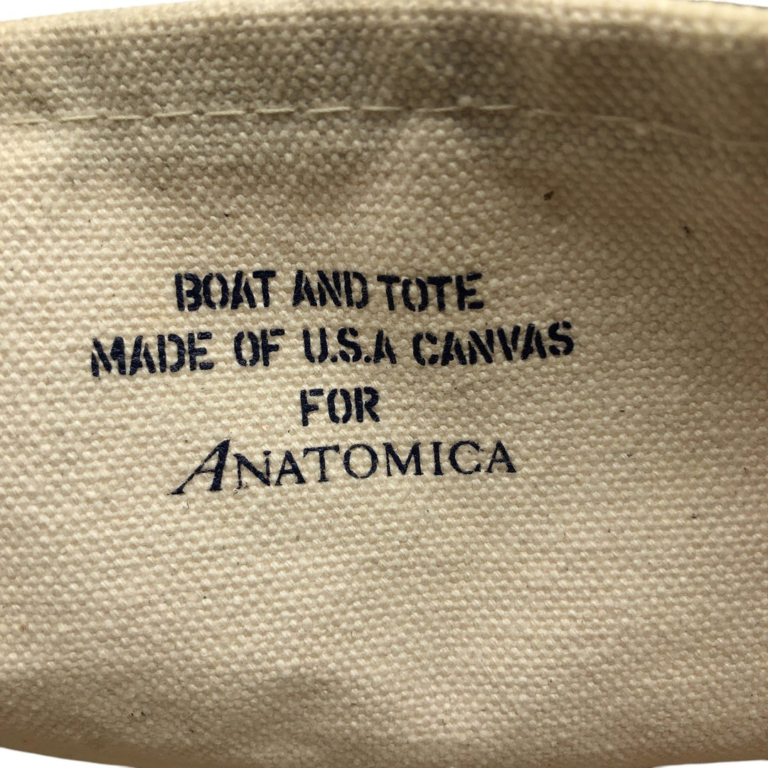 00'S LLBean BOAT AND TOTE ANATOMICA Tote Bag Made in USA Vintage cotton unbleached Vintage Second Hand