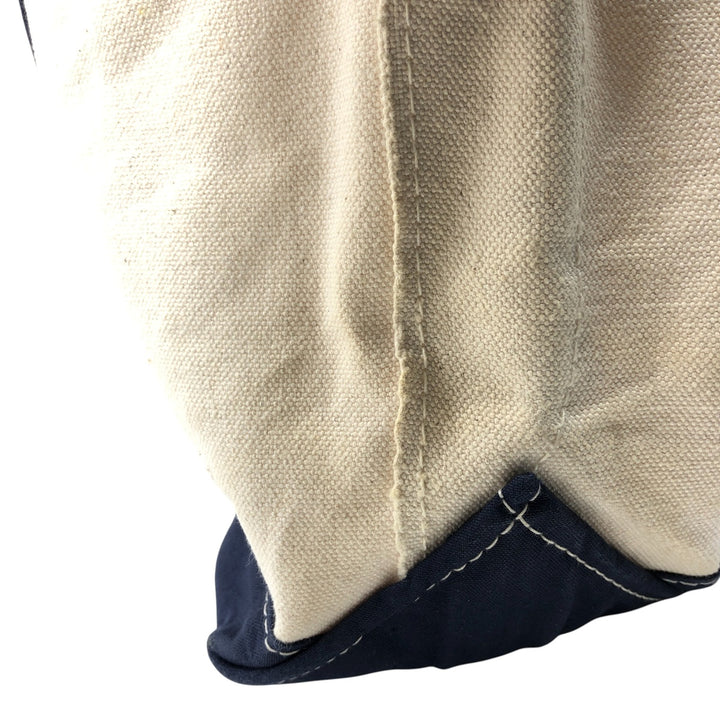 00'S LLBean BOAT AND TOTE ANATOMICA Tote Bag Made in USA Vintage cotton unbleached Vintage Second Hand