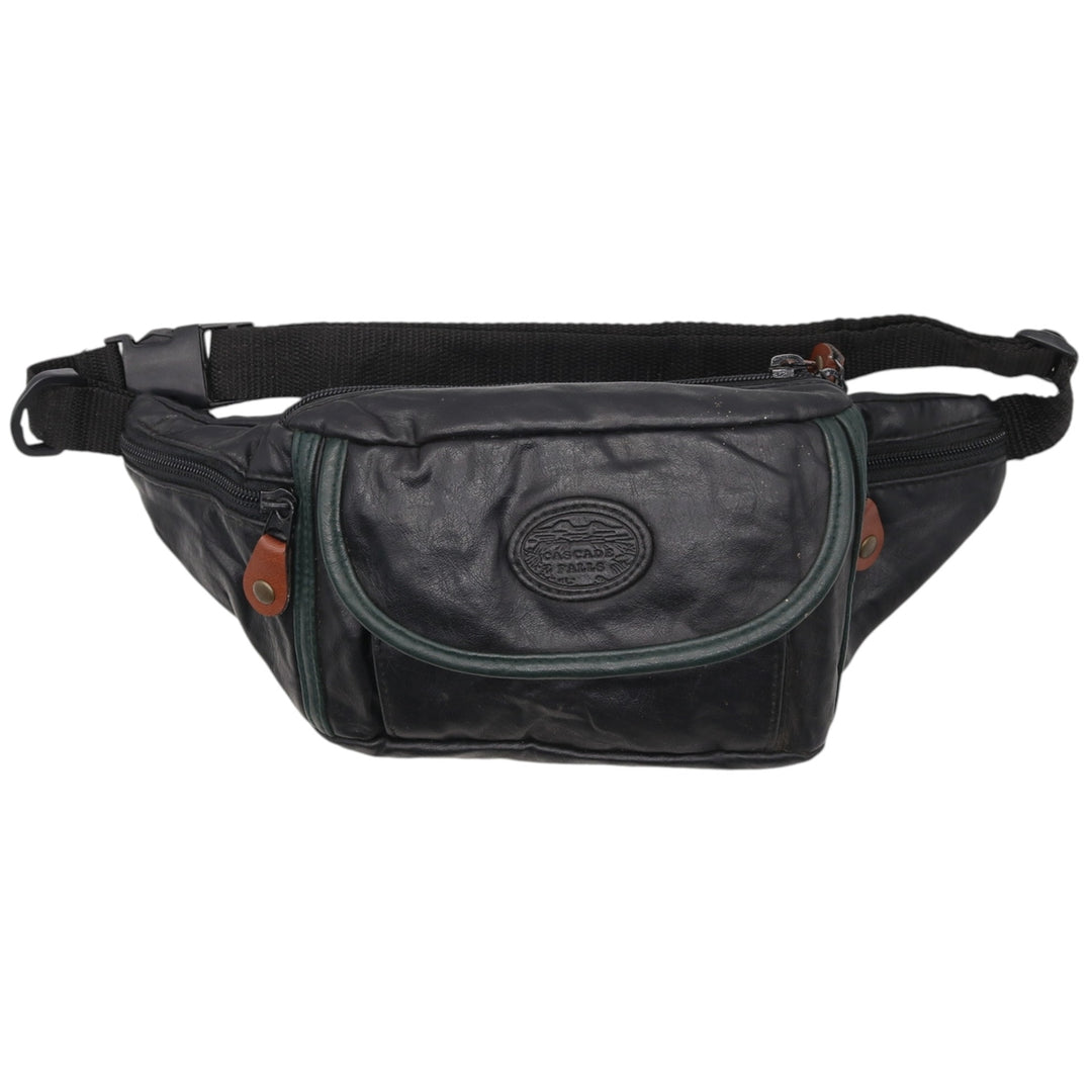 Cascade Falls Waist Bag genuine leather black type Vintage Second Hand