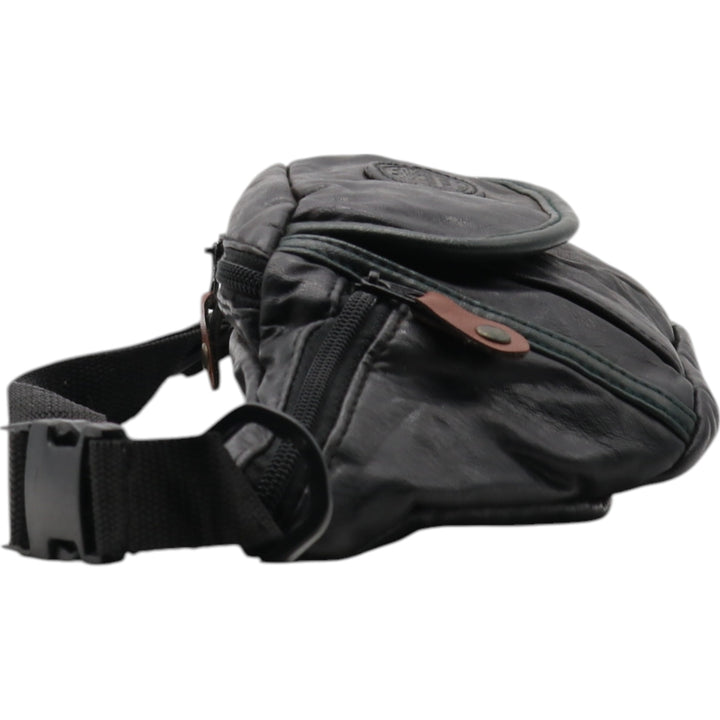 Cascade Falls Waist Bag genuine leather black type Vintage Second Hand