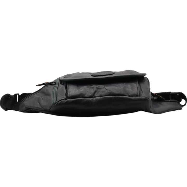 Cascade Falls Waist Bag genuine leather black type Vintage Second Hand