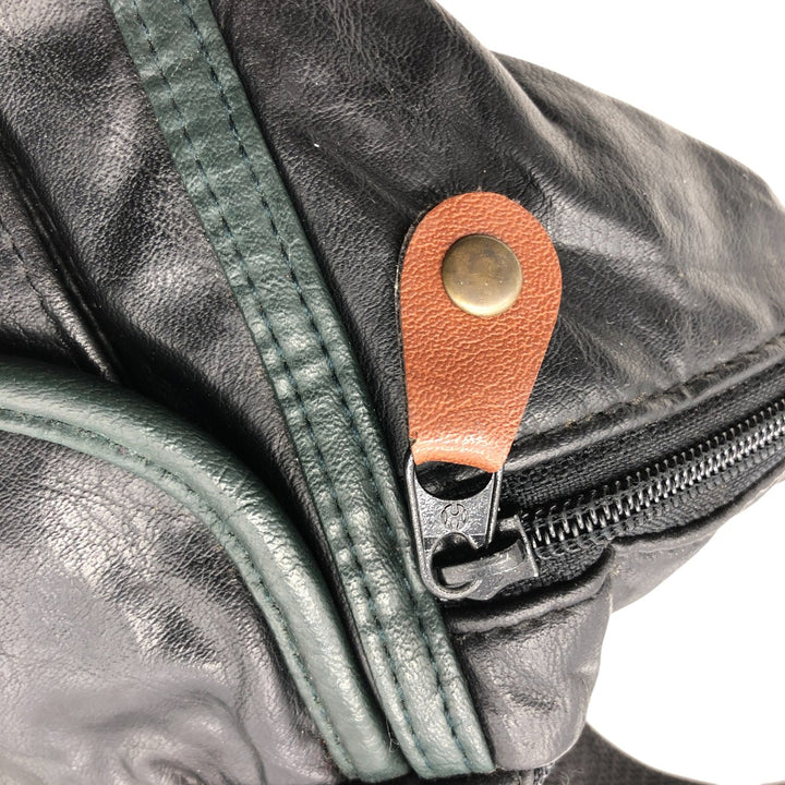 Cascade Falls Waist Bag genuine leather black type Vintage Second Hand