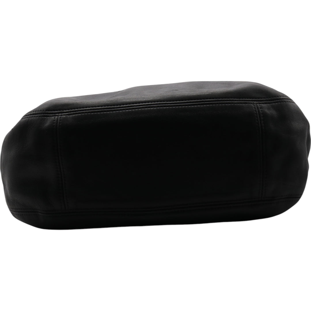 90'S Coach Old Coach Shoulder Bag, Made in USA, Vintage genuine leather black type Vintage Second Hand