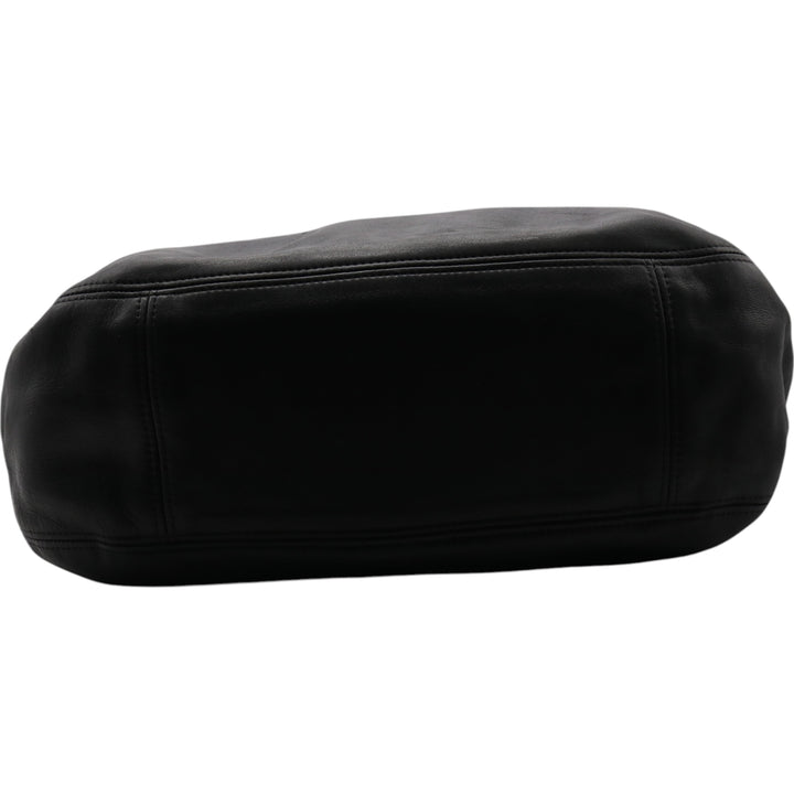 90'S Coach Old Coach Shoulder Bag, Made in USA, Vintage genuine leather black type Vintage Second Hand