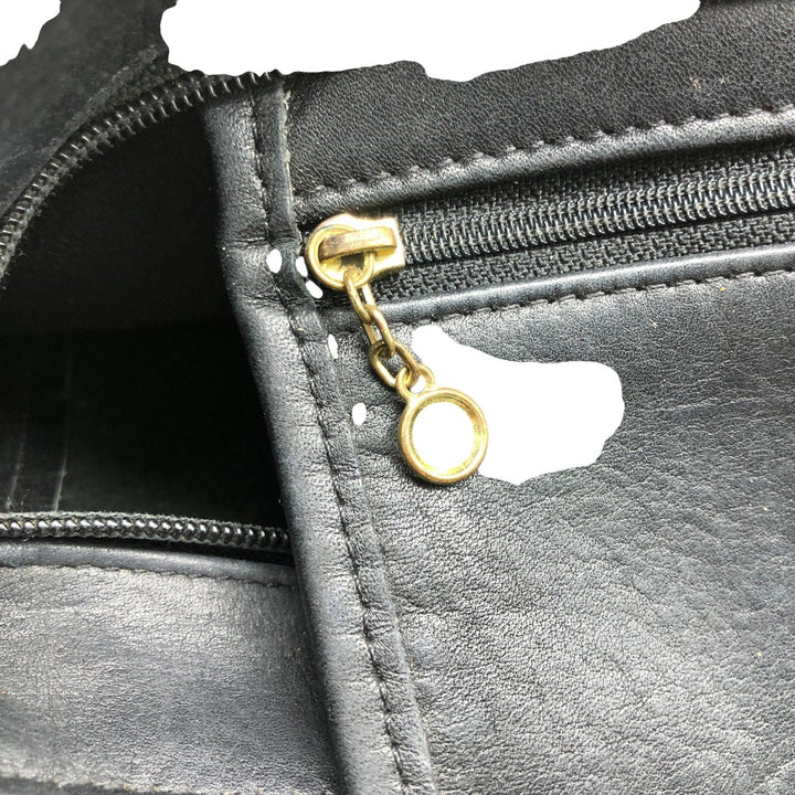 90'S Coach Old Coach Shoulder Bag, Made in USA, Vintage genuine leather black type Vintage Second Hand