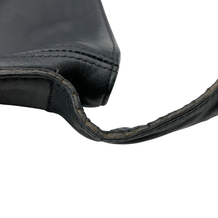 90'S Coach Old Coach Shoulder Bag, Made in USA, Vintage genuine leather black type Vintage Second Hand