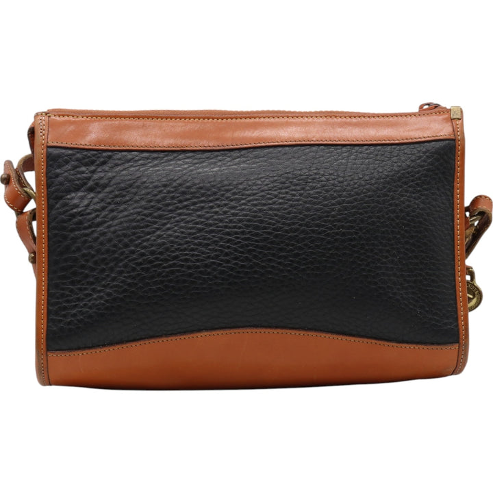 70'S Dooney & Bourke 2WAY Clutch Bag Shoulder Bag Made in USA Vintage genuine leather brown type Vintage Second Hand
