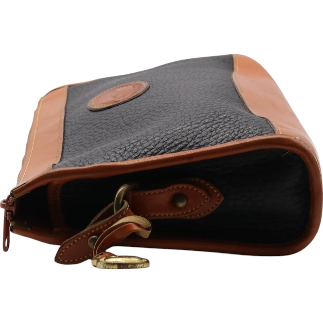 70'S Dooney & Bourke 2WAY Clutch Bag Shoulder Bag Made in USA Vintage genuine leather brown type Vintage Second Hand