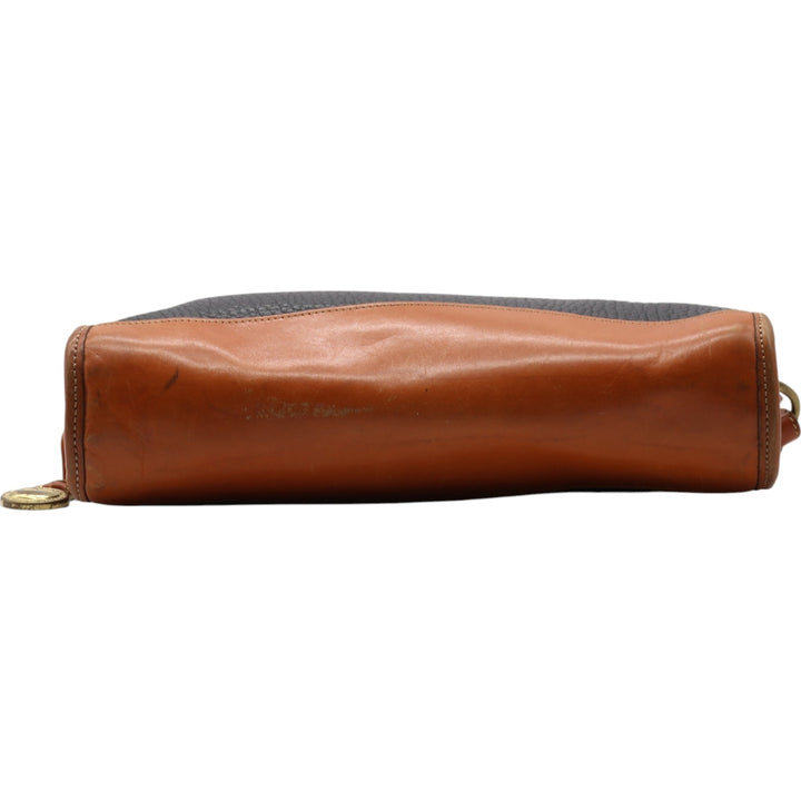 70'S Dooney & Bourke 2WAY Clutch Bag Shoulder Bag Made in USA Vintage genuine leather brown type Vintage Second Hand