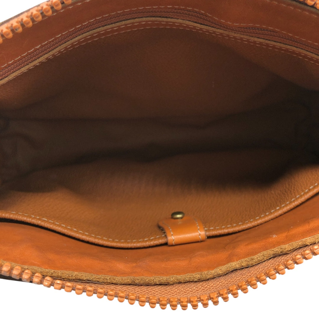 70'S Dooney & Bourke 2WAY Clutch Bag Shoulder Bag Made in USA Vintage genuine leather brown type Vintage Second Hand