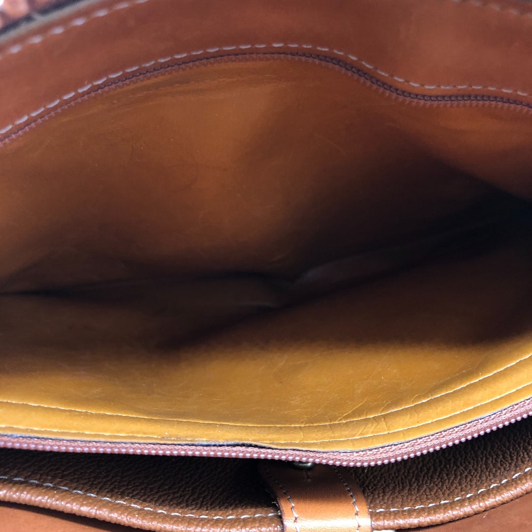 70'S Dooney & Bourke 2WAY Clutch Bag Shoulder Bag Made in USA Vintage genuine leather brown type Vintage Second Hand