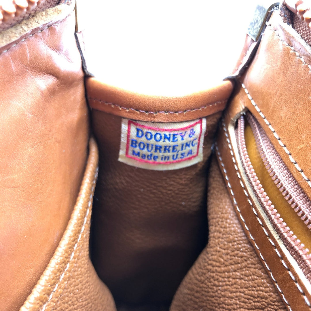 70'S Dooney & Bourke 2WAY Clutch Bag Shoulder Bag Made in USA Vintage genuine leather brown type Vintage Second Hand